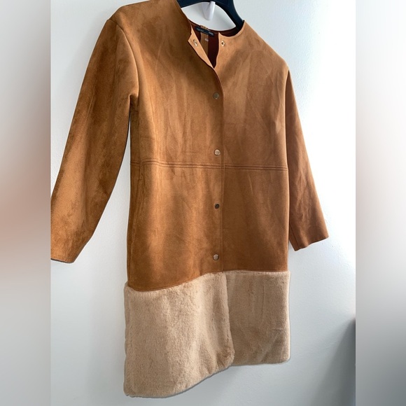 Zara NWOT Faux Fur and Suede Jacket - Picture 8 of 10